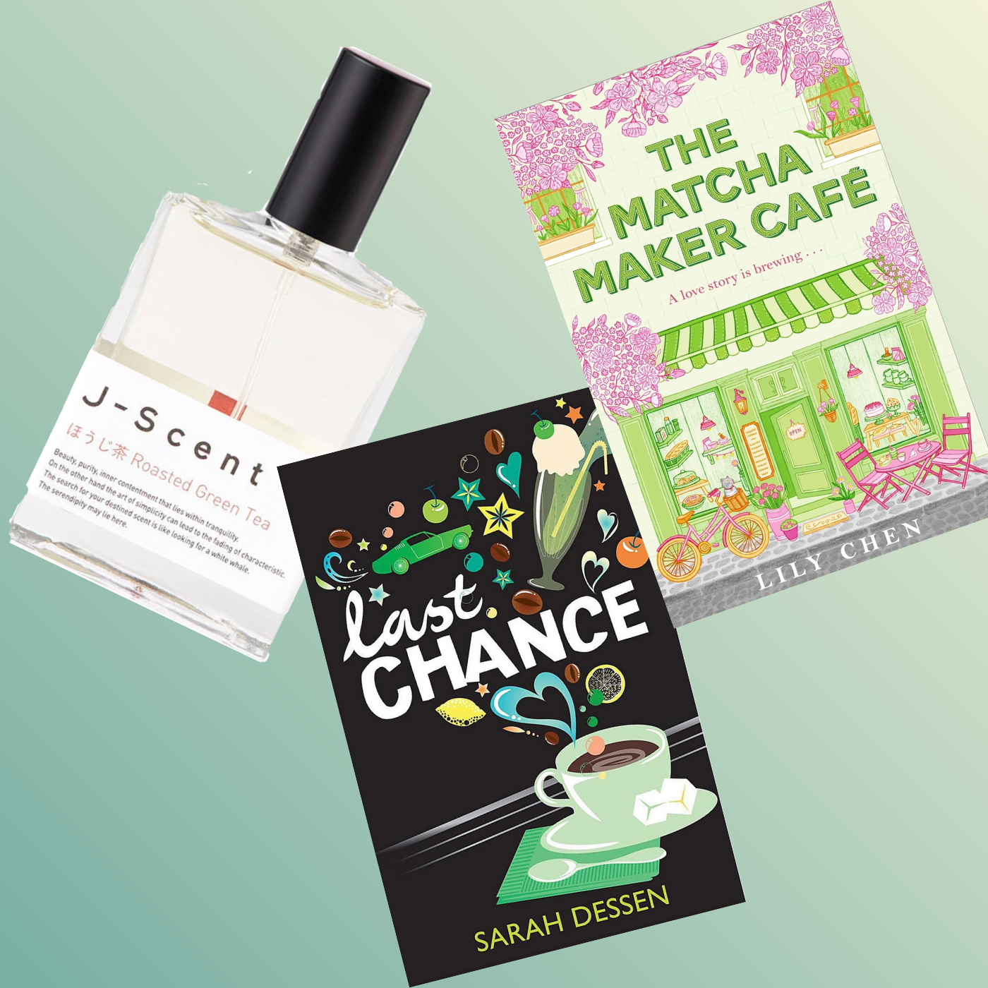 perfume hojicha. Books the matcha maker cafe and last chance