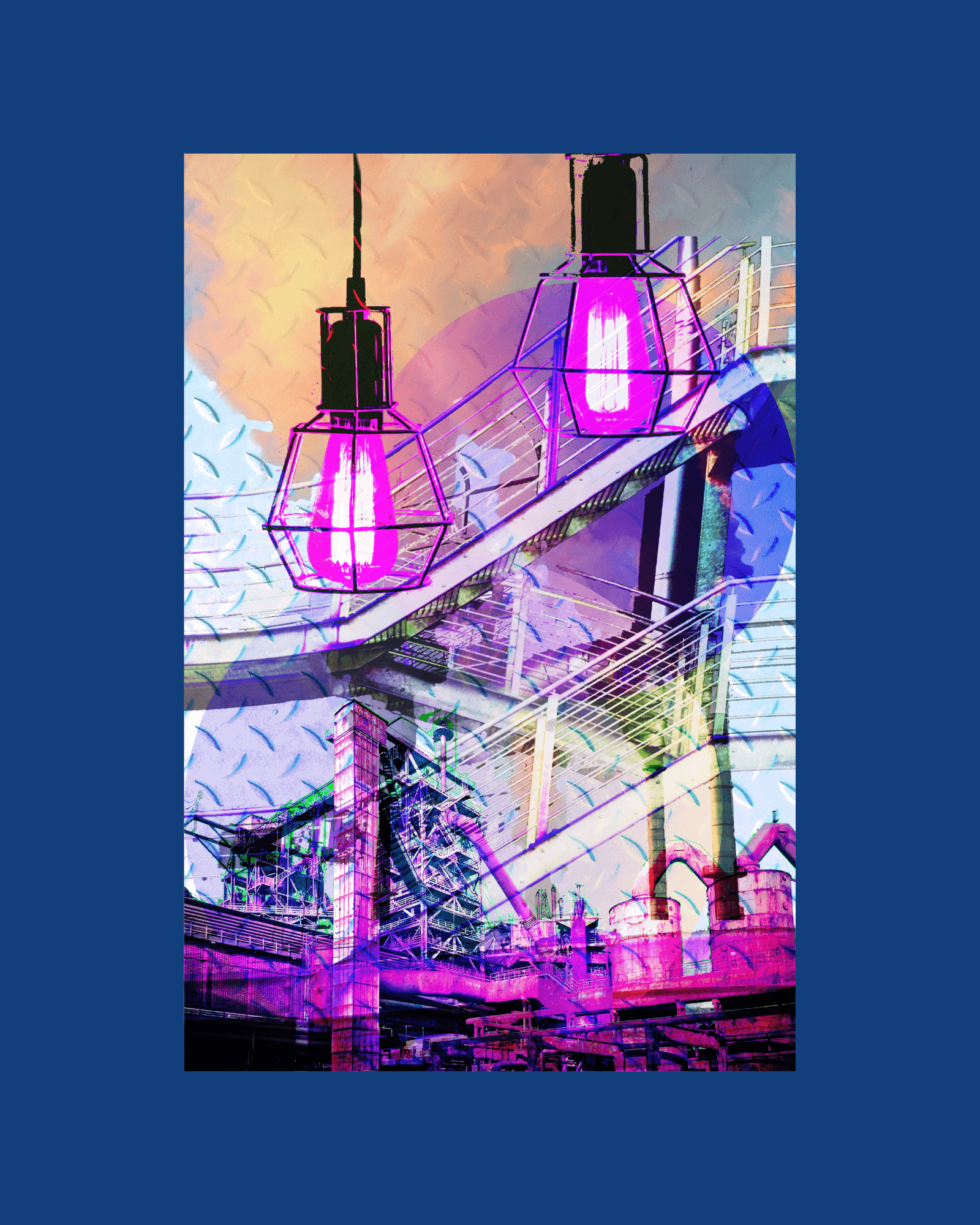 Digital collage representing the Service Level of the Ark-City of Rime.